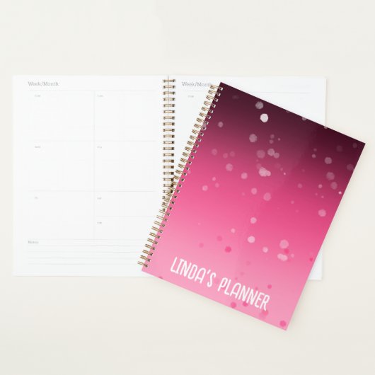 12 maanden om aangepaste naamplanner te tonen planner (Display)