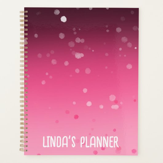 12 maanden om aangepaste naamplanner te tonen planner (Voorkant)