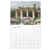 12 maanden Park Guell, Barcelona Photo Calendar Kalender (Jan 2027)