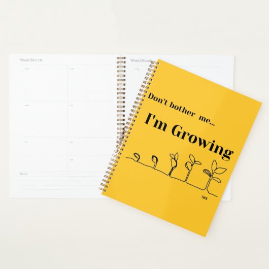 12 maanden Planner "Maak me niet druk, ik groei" (Display)