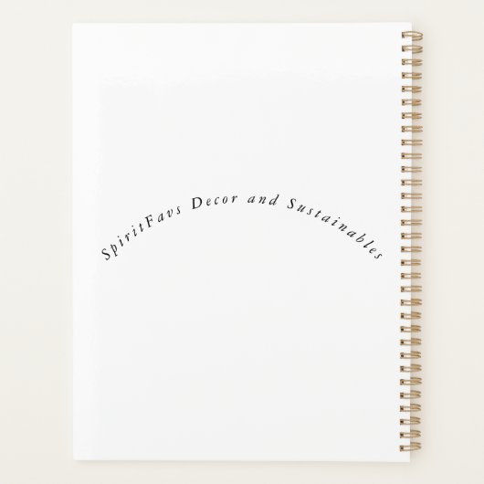 12 maanden Planner "Maak me niet druk, ik groei" (Achterkant)