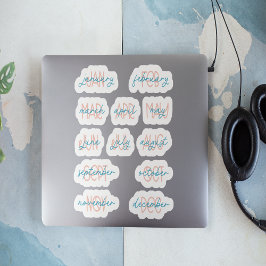 12 maanden Planner Stickers