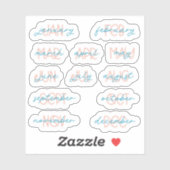 12 maanden Planner Stickers (Vel)