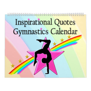 12 MAANDEN RAINBOWS GYMNAST QUOTE KALENDER