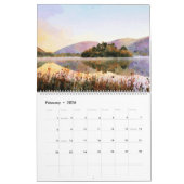 12 maanden reflecties Waterverf Art Lake District Kalender (Feb 2026)