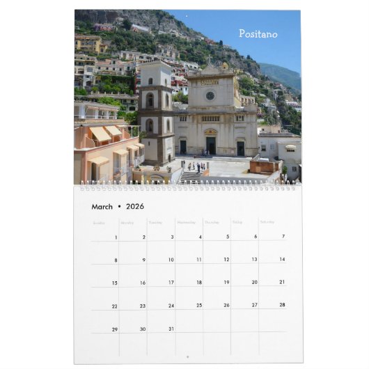 12 maanden Reizen Italië Kalender (Mar 2026)