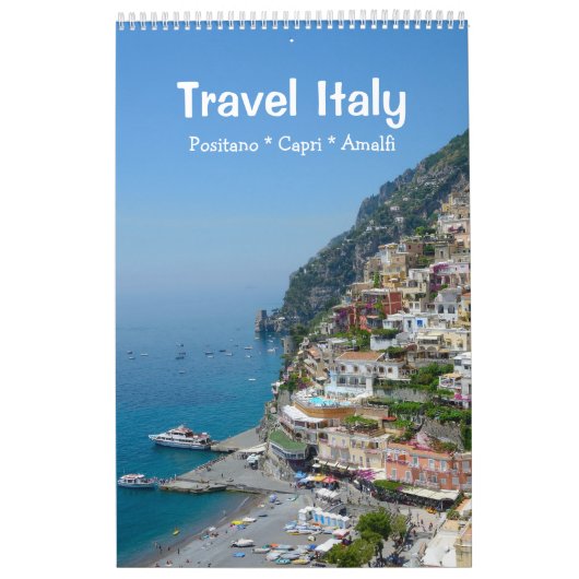12 maanden Reizen Italië Kalender (Hoes)