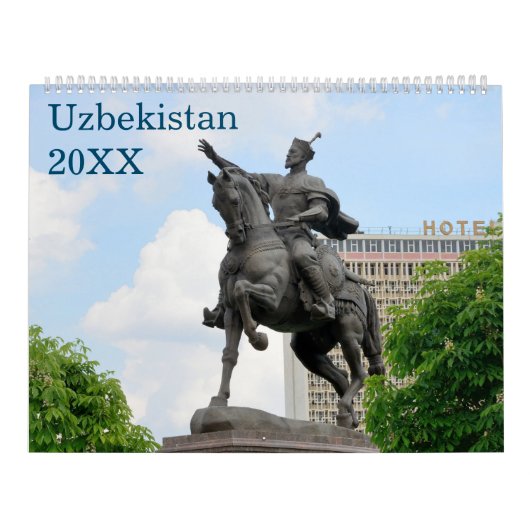 12 maanden Reizen Oezbekistan Kalender (Hoes)