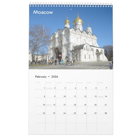 12 maanden Reizen Rusland: Kerken Kalender (Feb 2026)