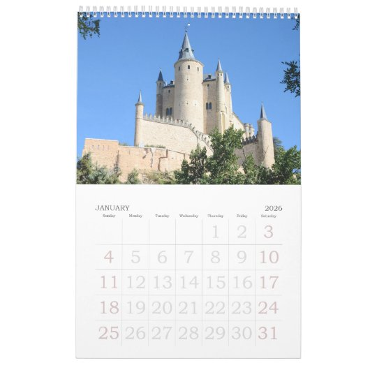 12 maanden Reizen Spanje Fotokalender Kalender (Jan 2026)