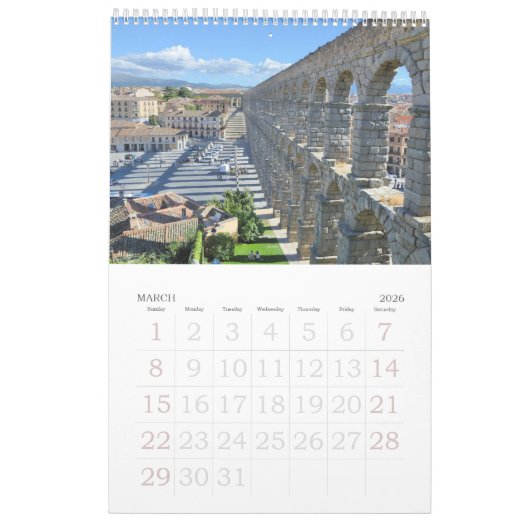12 maanden Reizen Spanje Fotokalender Kalender (Mar 2026)