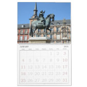 12 maanden Rond Schuurkalender Madrid Kalender (Jan 2026)