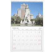 12 maanden Rond Schuurkalender Madrid Kalender (Feb 2027)