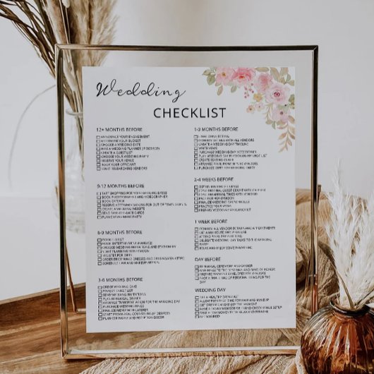 12 maanden Roos bruiloft checklist
