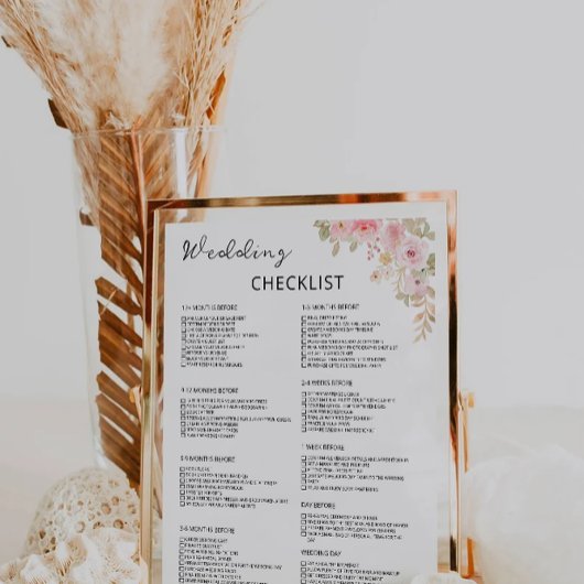 12 maanden Roos bruiloft checklist