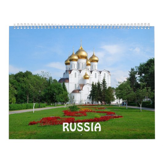 12 maanden Russisch fotokalender Kalender (Hoes)