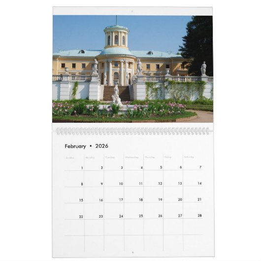 12 maanden Russisch fotokalender Kalender (Feb 2026)