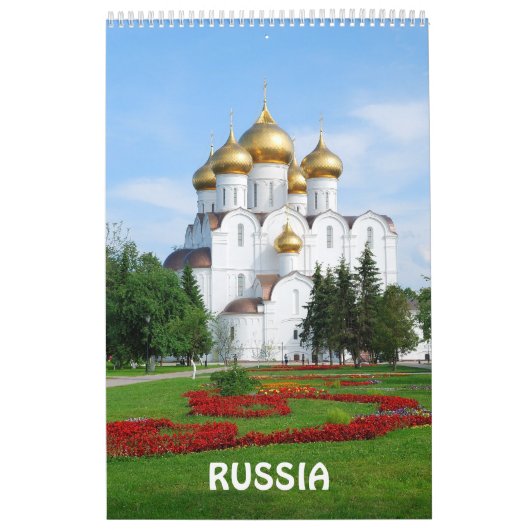 12 maanden Russisch fotokalender Kalender (Hoes)