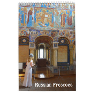 12 maanden Russische frescoes fotokalender Kalender