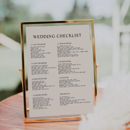 12 maanden Sage Boho Wedding Checklist