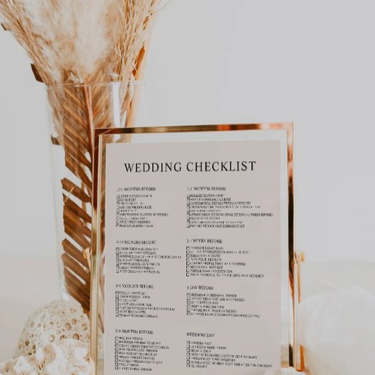 12 maanden Sage Boho Wedding Checklist