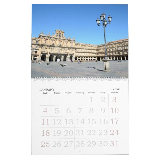 12 maanden Salamanca, Spanje fotokalender Kalender (Jan 2026)