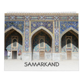 12 maanden Samarkand, Oezbekistan Kalender