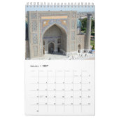 12 maanden Samarkand, Oezbekistan Kalender (Jan 2027)