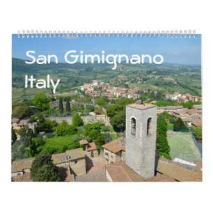 12 maanden San Gimignamo, Italië fotokalender Kalender