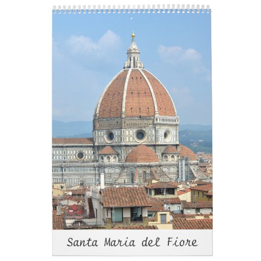 12 maanden Santa Maria del Fiore Photo Calendar Kalender (Hoes)