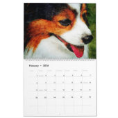 12 maanden Schattig Papillon Dog Waterverf schilde Kalender (Feb 2026)