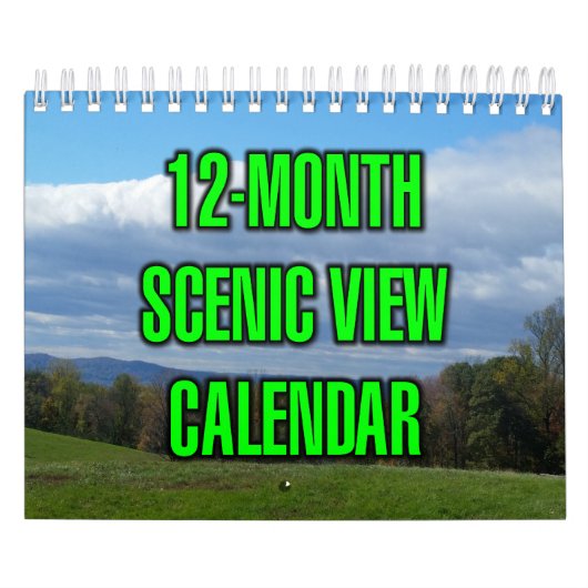 12-Maanden Schitterend Uitzicht Kalender (Hoes)