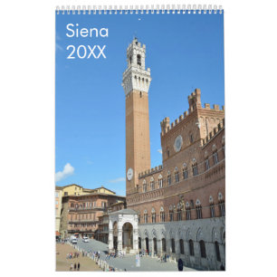 12 maanden Siena (Italië) Kalender