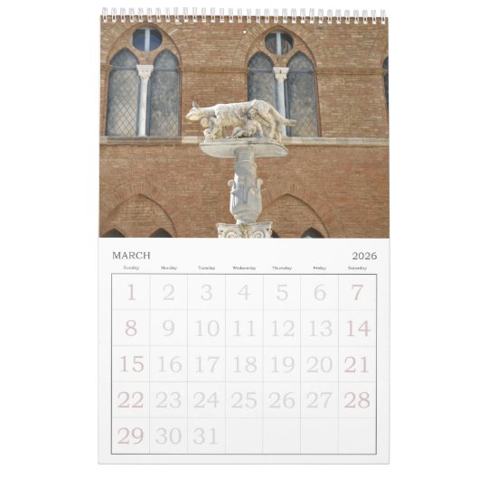 12 maanden Siena (Italië) Kalender (Mar 2026)