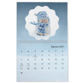 12 maanden Snowmen Snowpeople Snowman Collectie Kalender (Feb 2027)