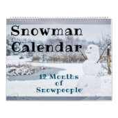 12 maanden Snowmen Snowpeople Snowman Collectie Kalender (Hoes)