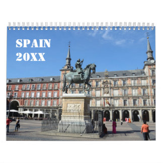 12 maanden Spanje wandkalender Kalender