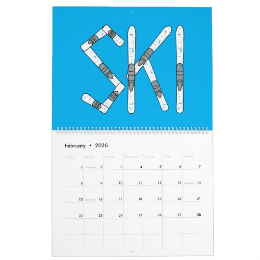 12 maanden sportkalender kalender (Feb 2026)