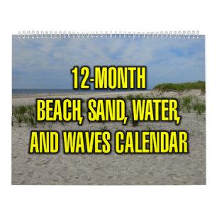 12-Maanden Strand, Zand, Water, En Golven Kalender