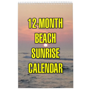12-Maanden Strand Zonsopgang Kalender
