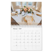 12 Maanden Tafeldecoratie 2026 Kalender (Feb 2027)