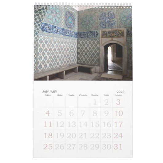 12 maanden Topkapi palace Photo Calendar Kalender (Jan 2026)