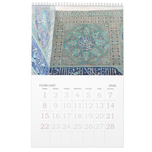 12 maanden Topkapi palace Photo Calendar Kalender (Feb 2026)