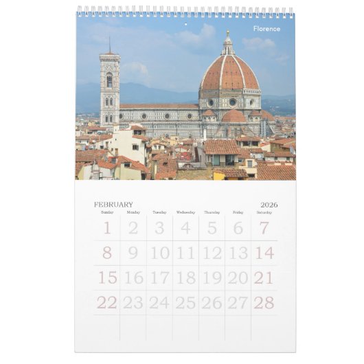 12 maanden Toscane, Italië fotokalender Kalender (Feb 2026)