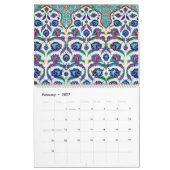 12 maanden Turkse tegels Kalender (Feb 2027)