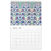 12 maanden Turkse tegels Kalender (Feb 2027)
