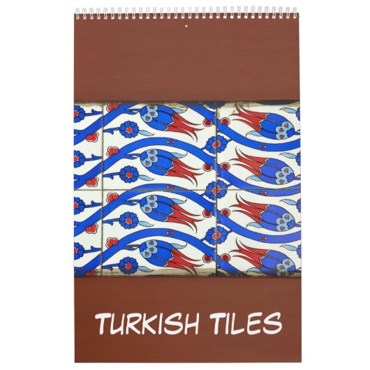 12 maanden Turkse tegels Kalender (Hoes)
