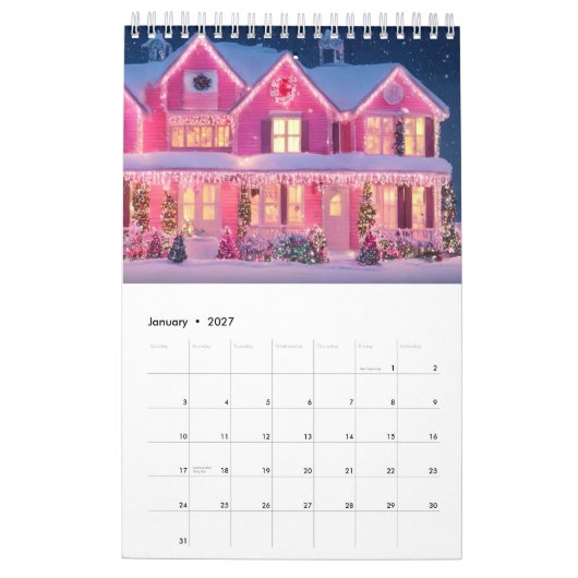 12 Maanden van Kerstmispret Bundel Muurkalender Kalender (Jan 2027)