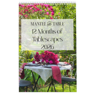 12 Maanden van Mooie Tafeldecoraties 2026 Kalender