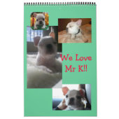 12 maanden van Mr K, Schattig Frenchie Calendar!! Kalender (Hoes)